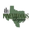 Logo of Pineywoods Legacy LLC: green Texas outline with text and pine trees.