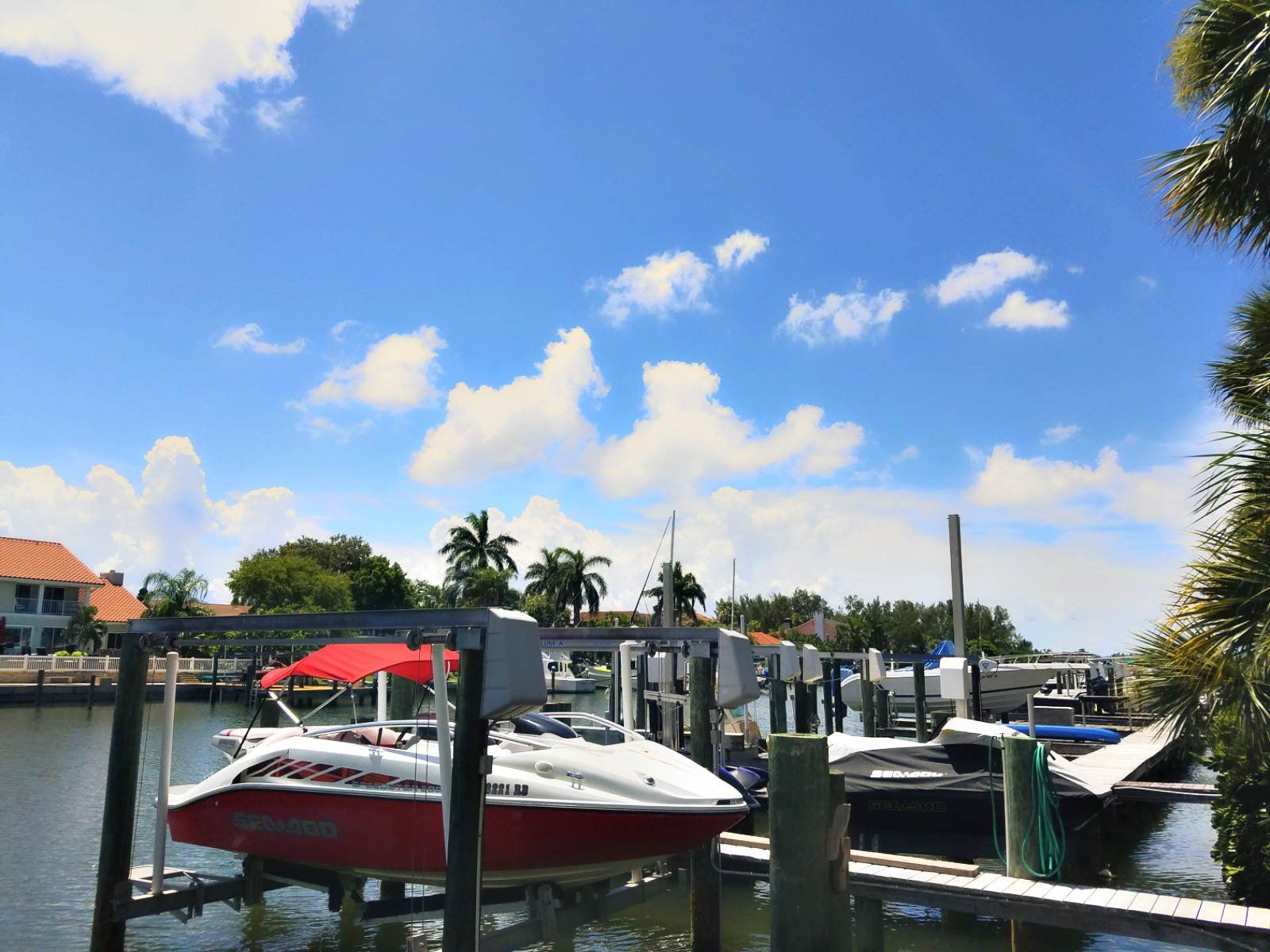 Boat docks in Tierra Verde, FL