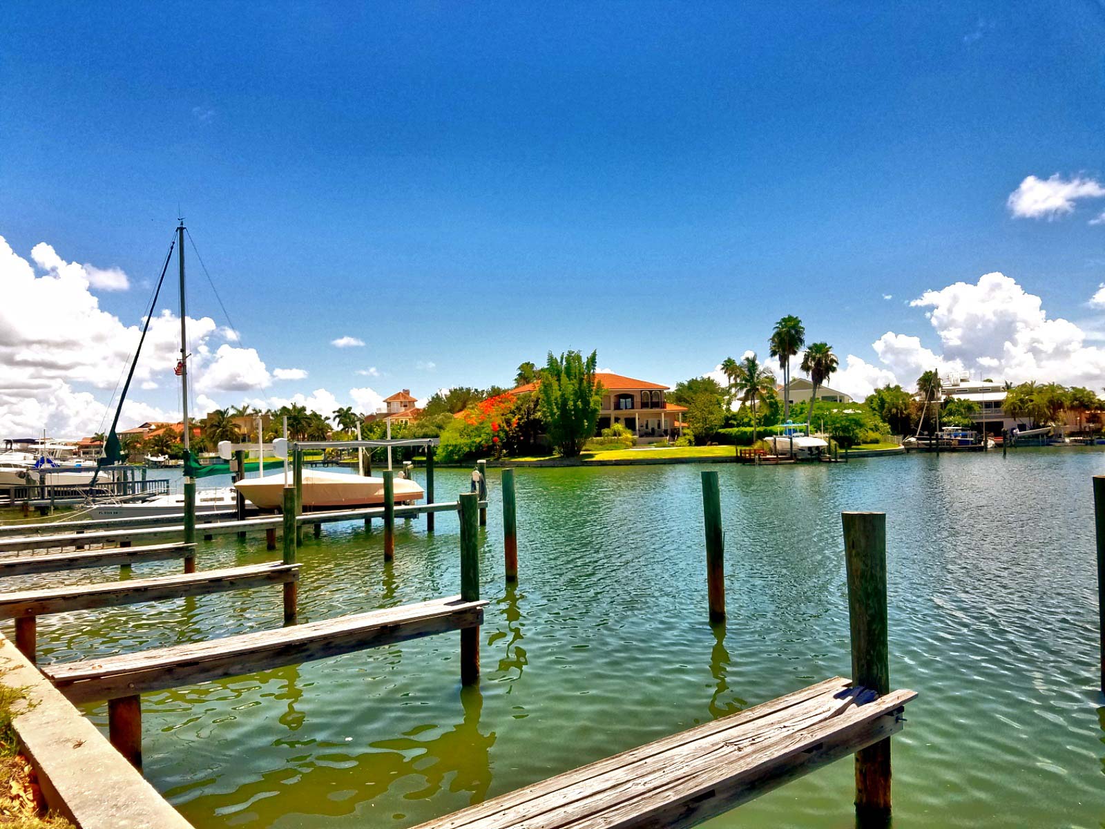 Boat docks in Tierra Verde, FL