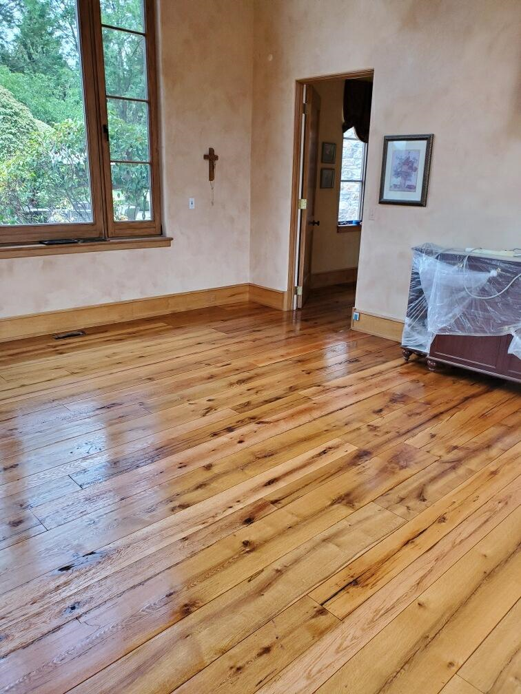 A new floor by a contractor who does kitchen remodeling in Morristown, NJ
