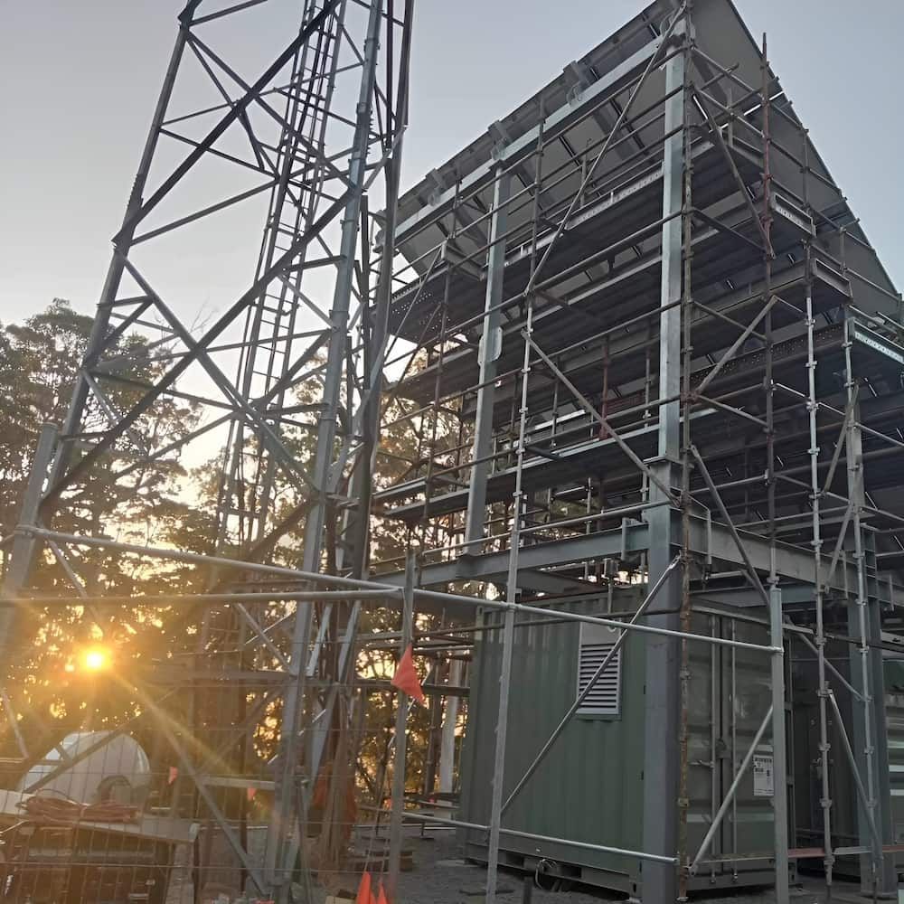 A Large Building with Scaffolding Around It  — Big River Scaffolding Solutions Pty Ltd in Maclean, NSW