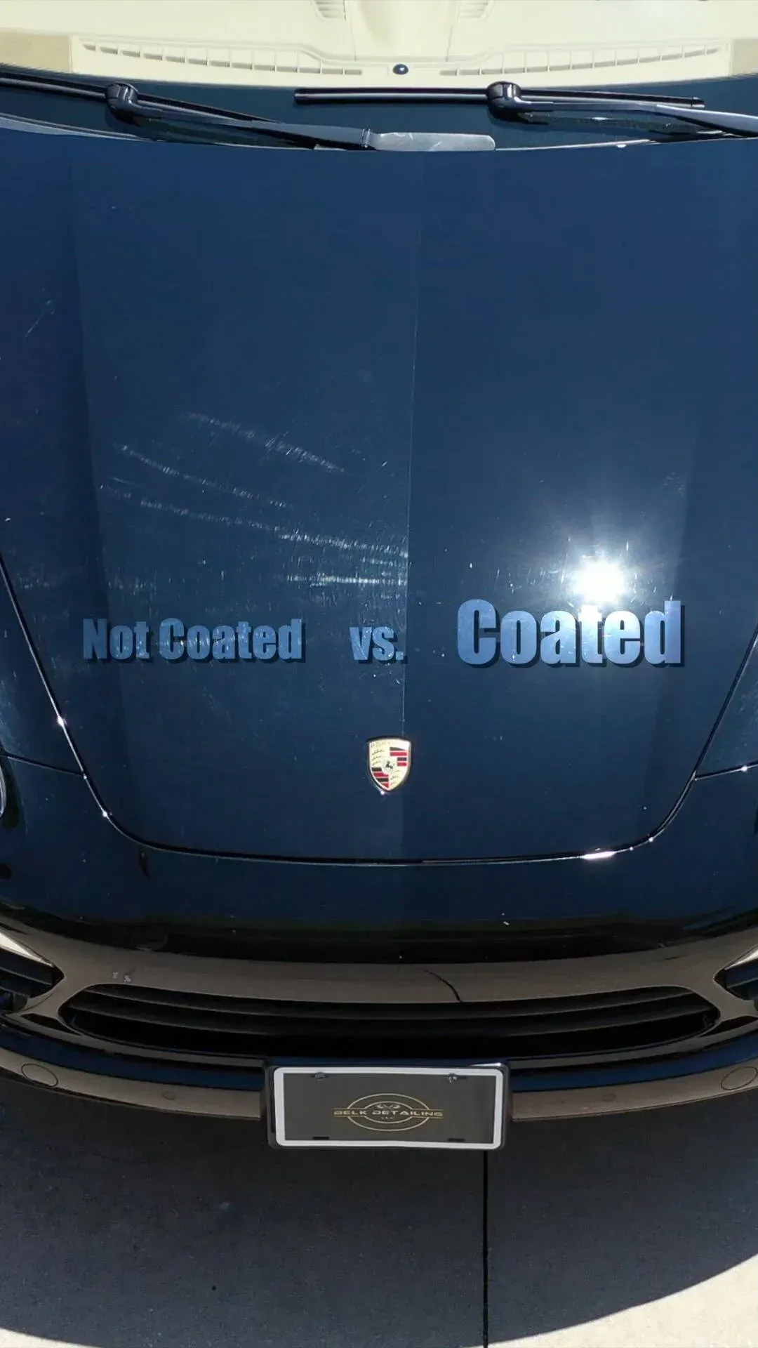 Black car hood comparison: 