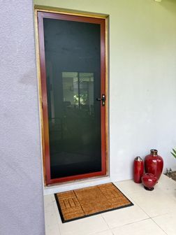 Entrance Door With Screen — Security Screens in Mount Sheridan, QLD