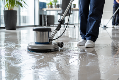 Hard floor cleaning. 
