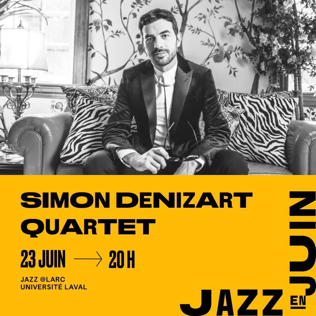Simon Denizart sur un divan SALLE HENRI-GAGNON, UNIVERSITÉ LAVAL