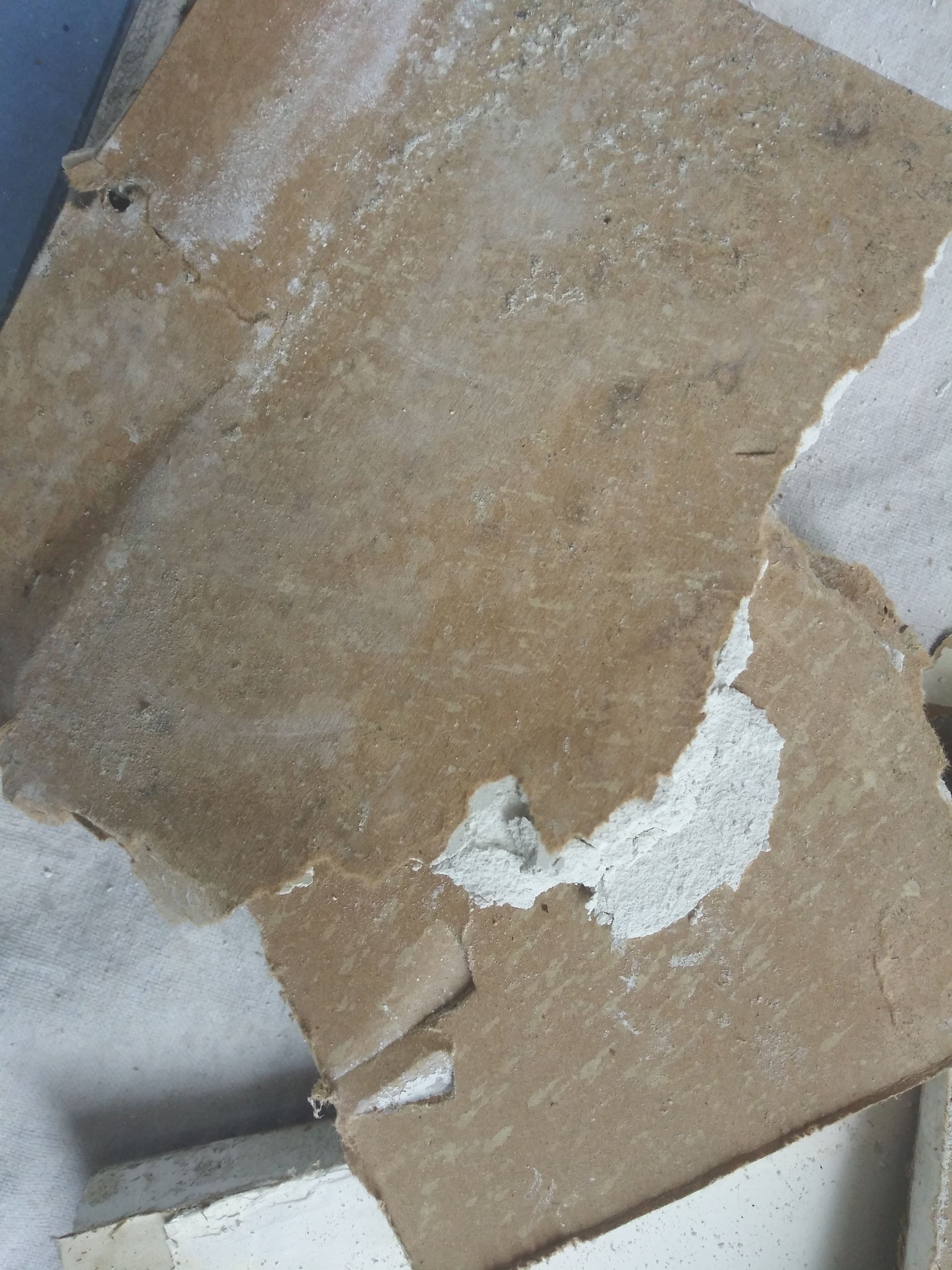 A piece of cardboard with a hole in it