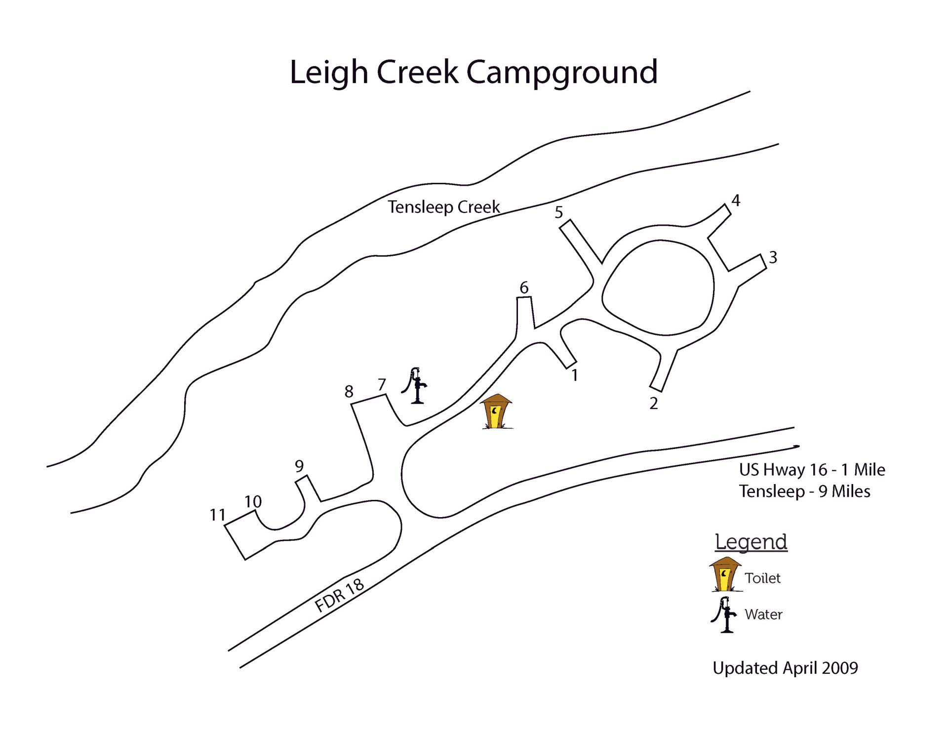 Bald Mountain Campground Map