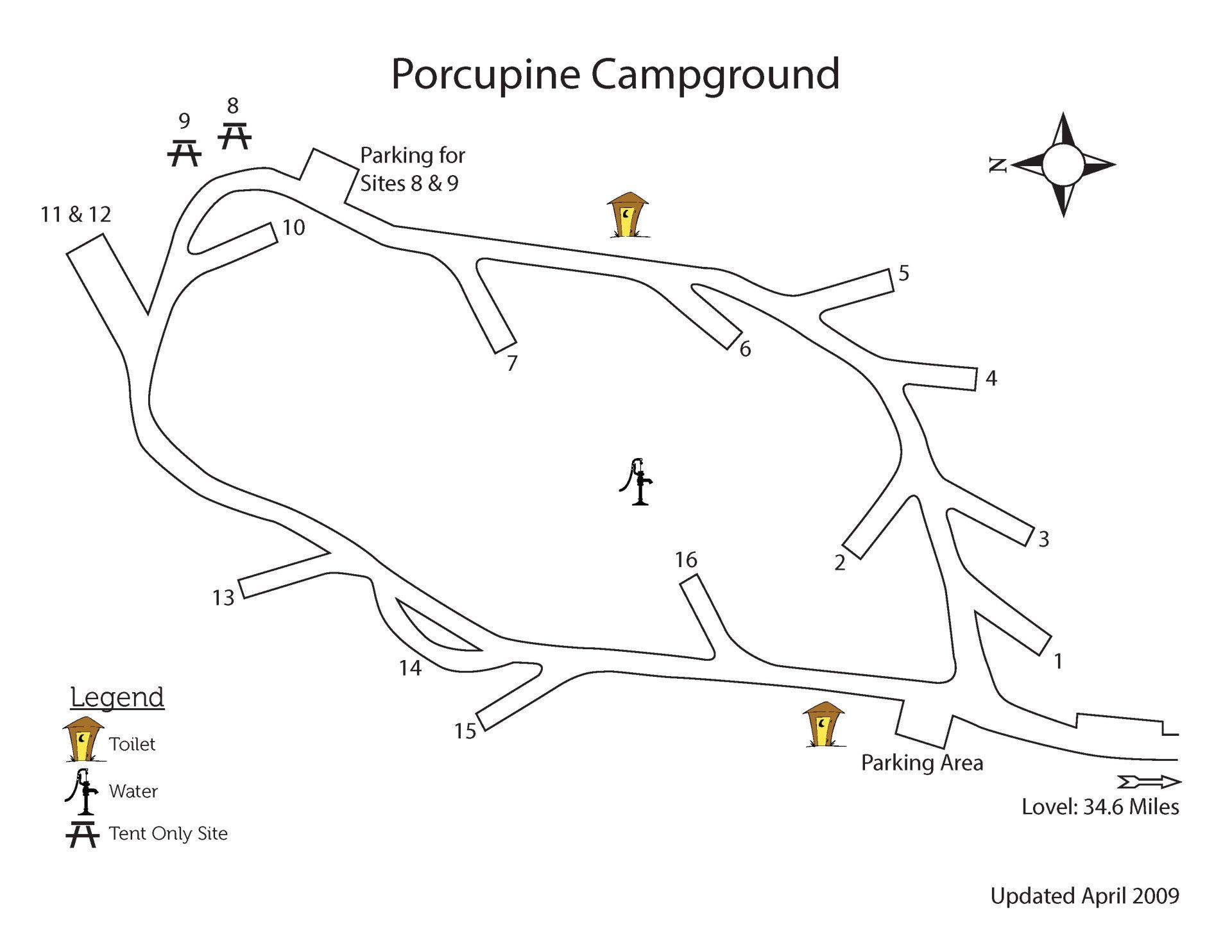 Bald Mountain Campground Map