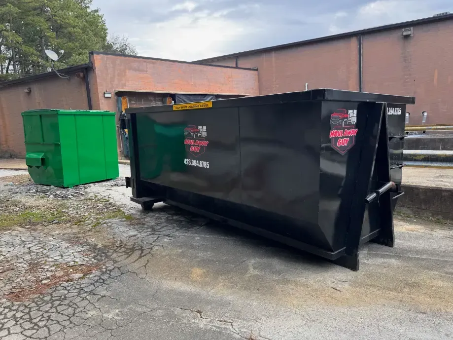 23-yard dumpster rental Chattanooga, TN - Furry Tales storefront move out 23-yard dumpster rental Chattanooga, TN - Furry Tales storefront move out