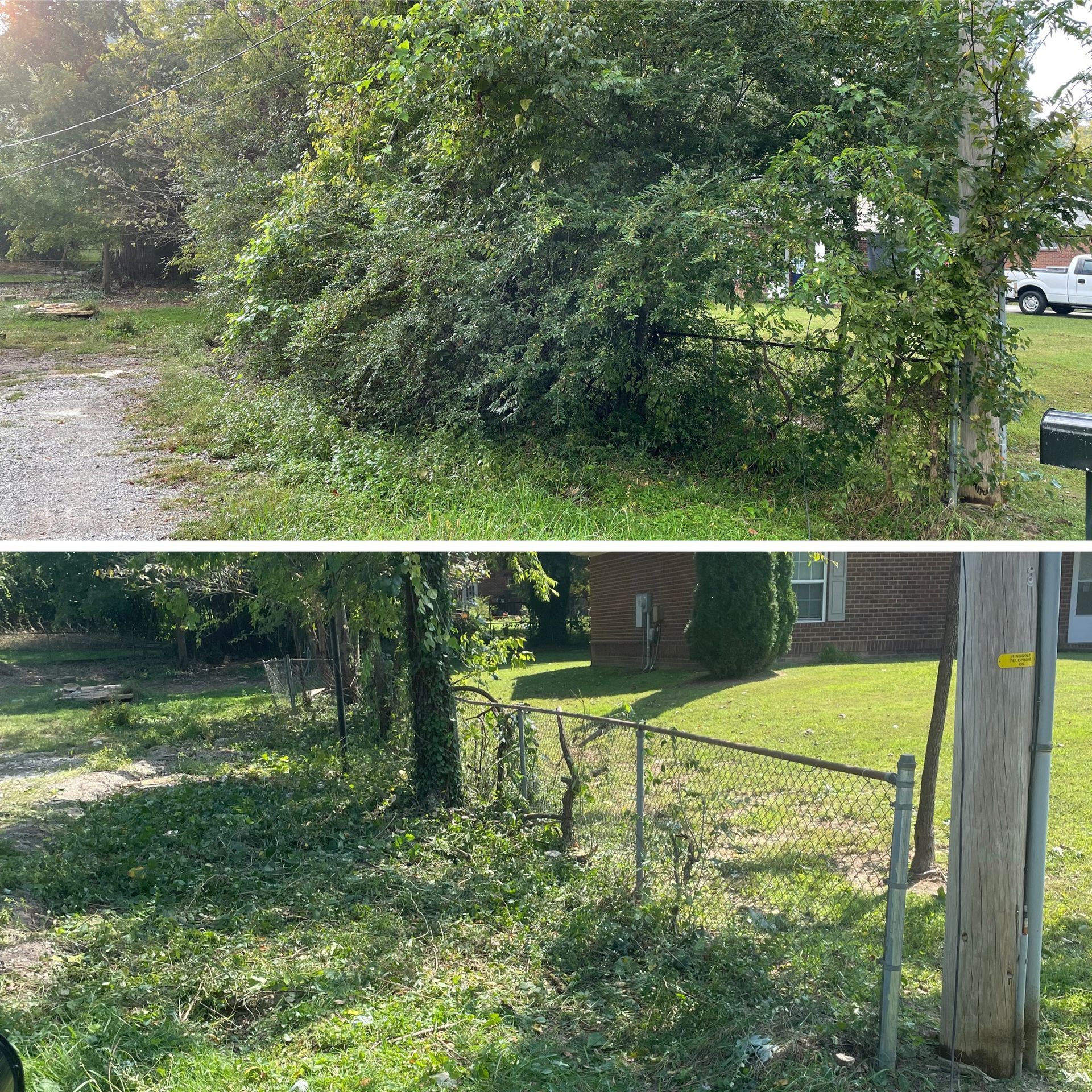 Before and after junk removal Chattanooga services