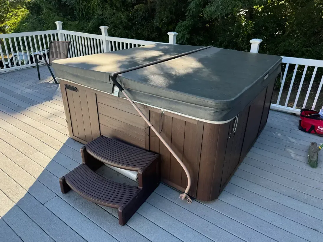 before hot tub removal