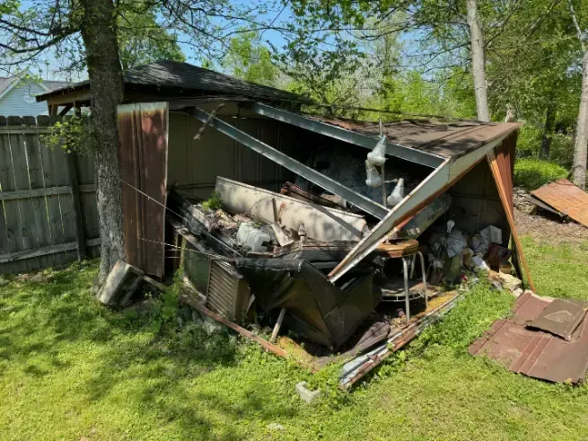 Shed Demolition in Chattanooga TN Before