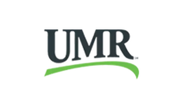 A black and green umr logo on a white background