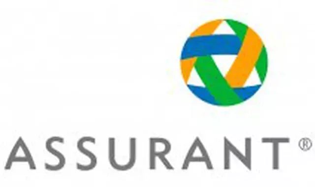 A logo for assurant with a blue and green circle