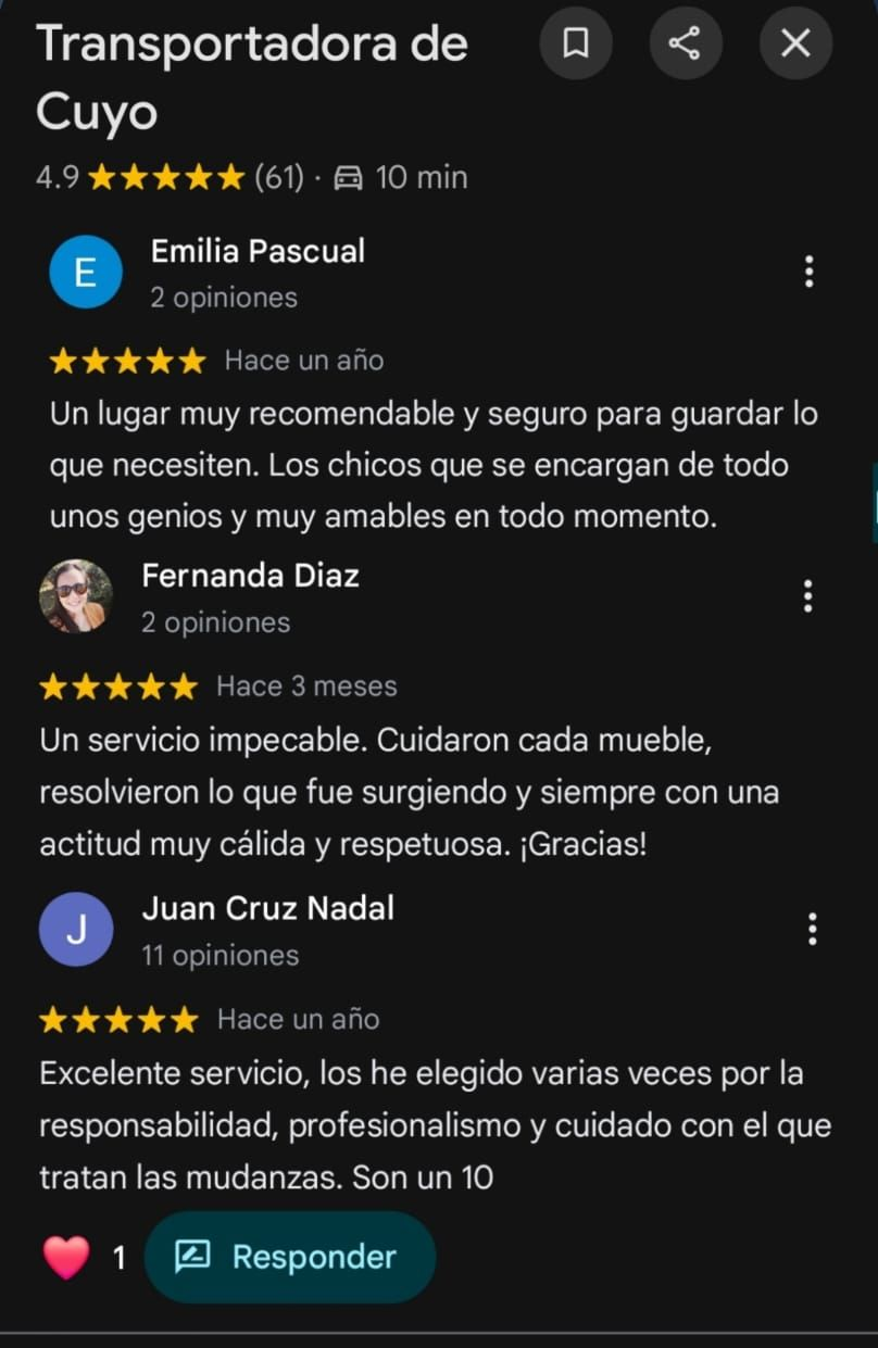 Opiniones de nuestros clientes