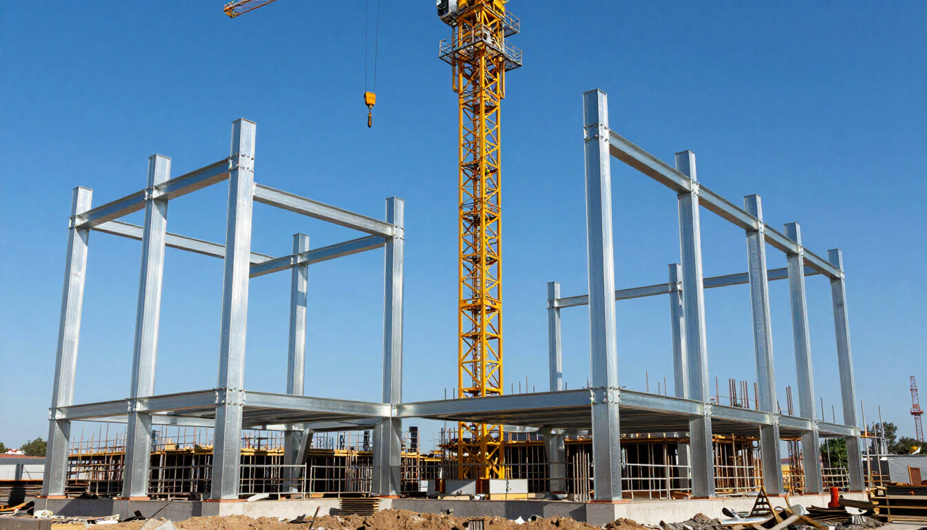 Construction site overview