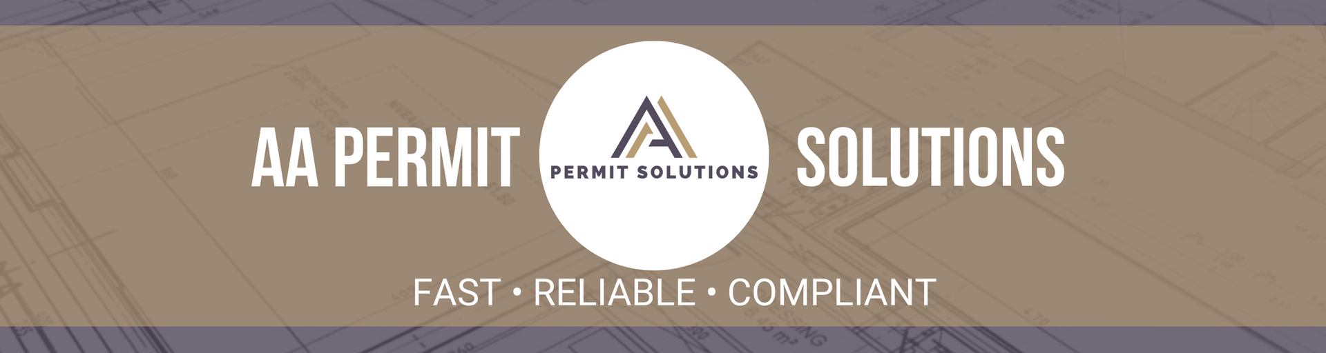 Logo for AA Permit Solutions: stylized