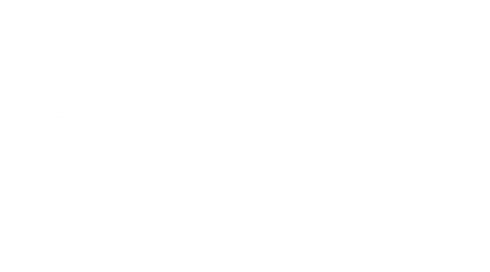 A blue logo for santa monica medical aesthetics