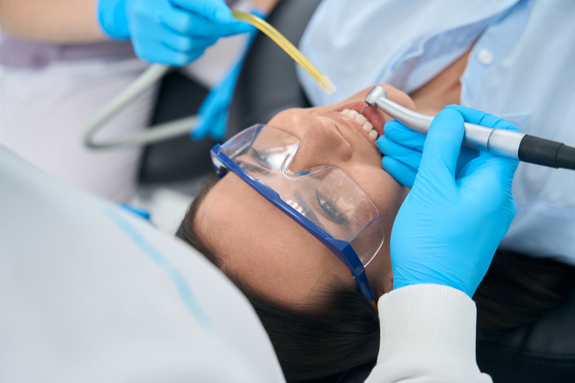 Relaxed patient receiving sedation for root canal therapy in Greensboro, NC Relaxed patient receiving sedation for root canal therapy in Greensboro, NC
