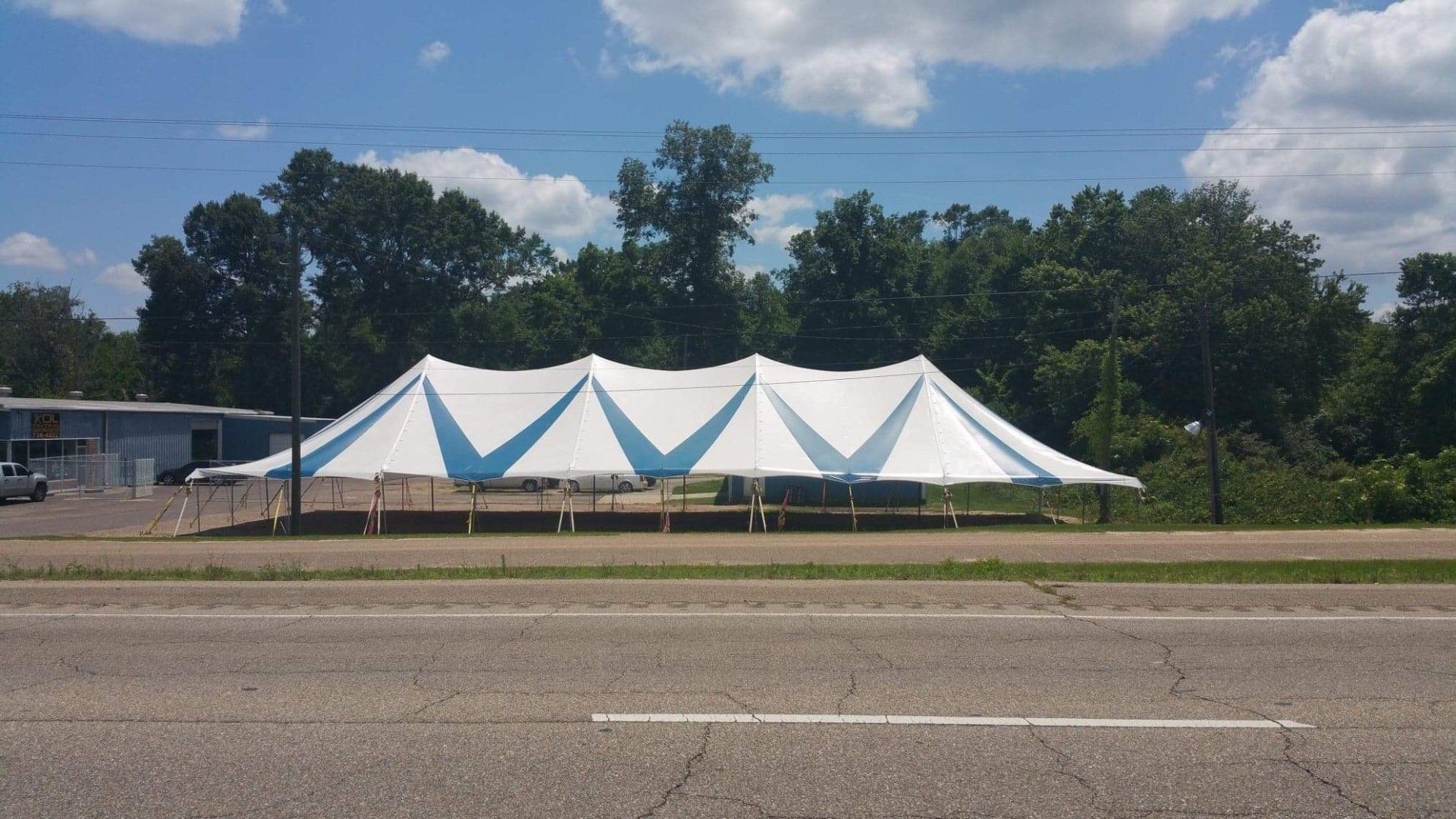 Blue And White Tent — Jackson, MS — All Seasons Events