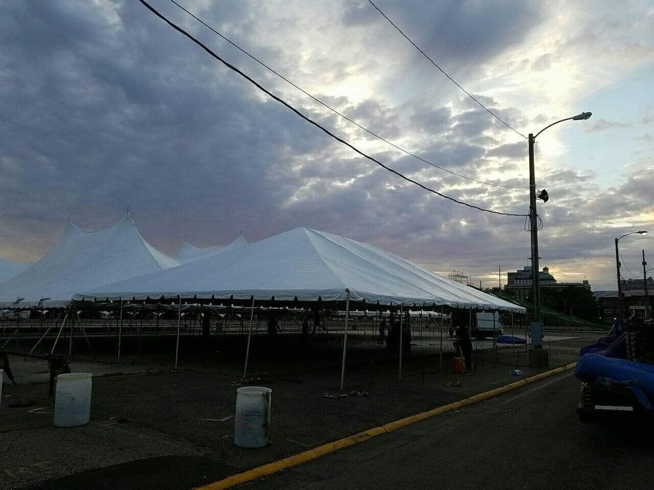 White Tent During Night — Jackson, MS — All Seasons Events