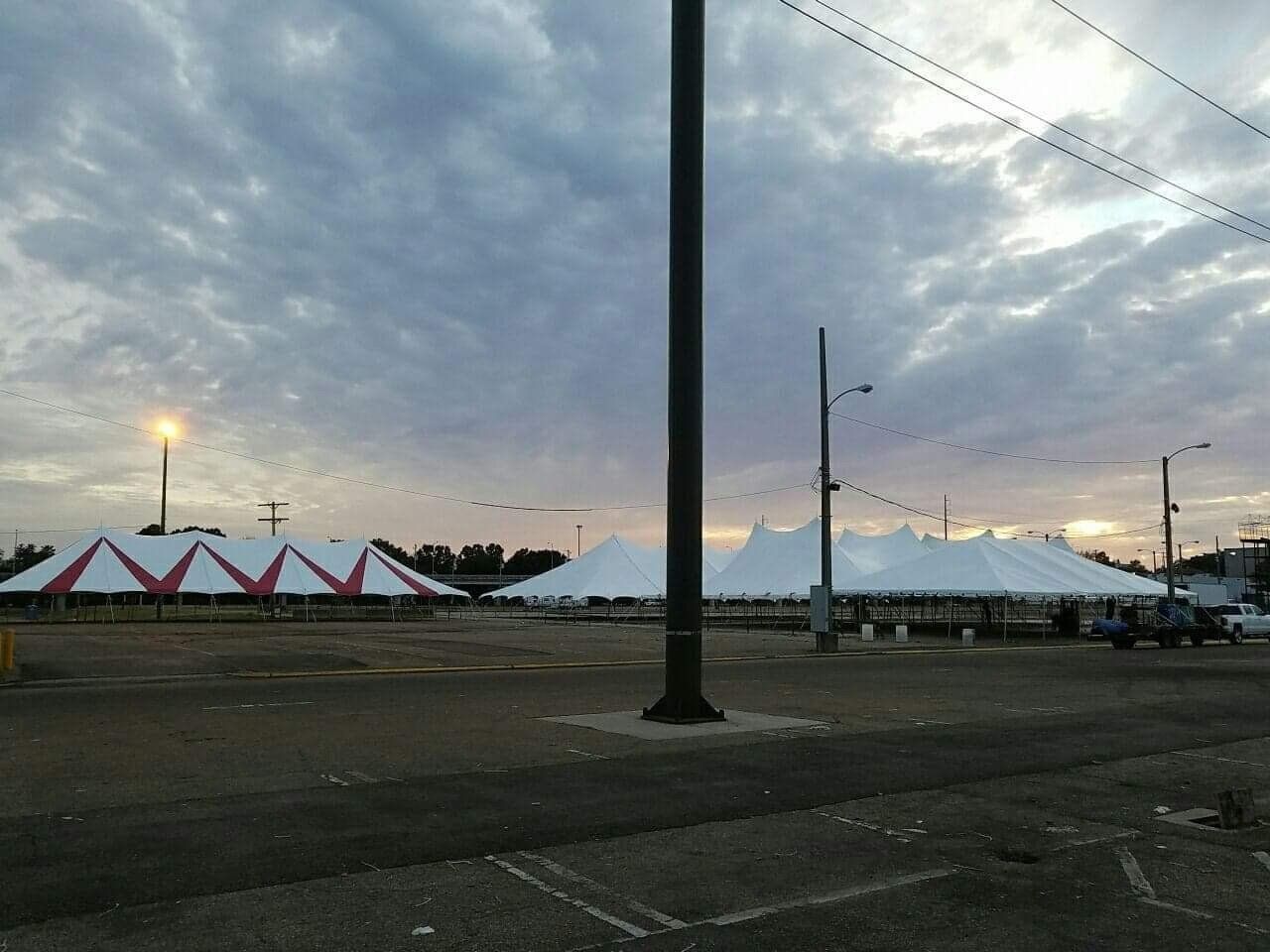 Tents On Commercial Place — Jackson, MS — All Seasons Events