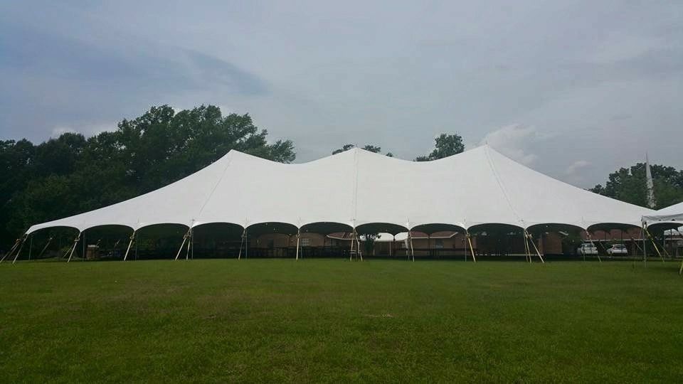 Front View Of White Tent — Jackson, MS — All Seasons Events