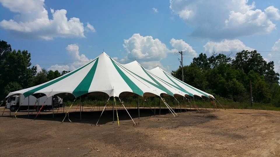 Green And White Tent — Jackson, MS — All Seasons Events