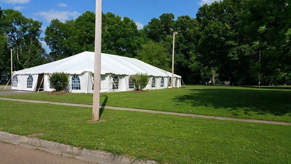 Side View Of Tent — Jackson, MS — All Seasons Events