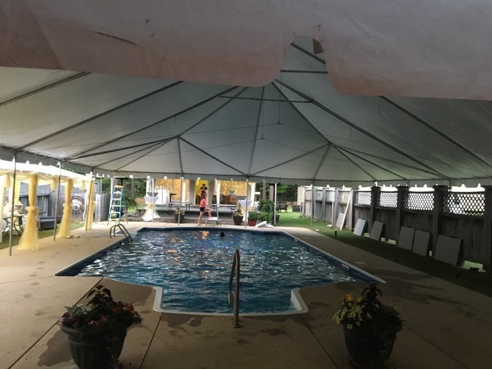 Swimming Pool Inside The Tent — Jackson, MS — All Seasons Events