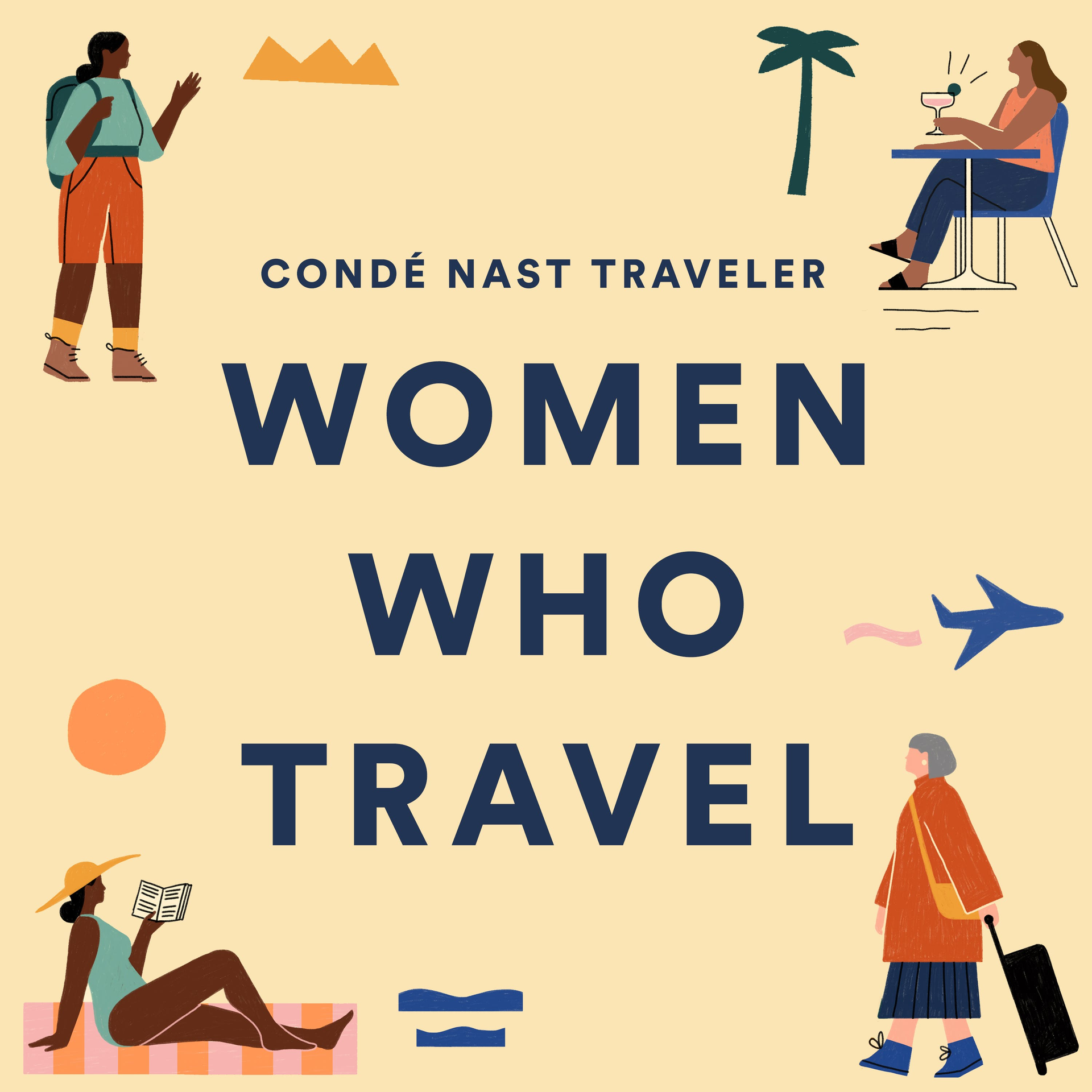A poster for women who travel by conde nast traveler