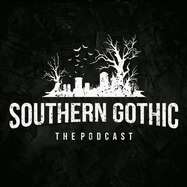 The logo for southern gothic the podcast