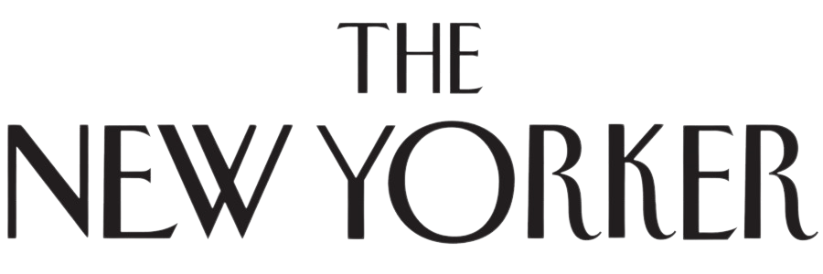 A black and white logo for the new yorker magazine