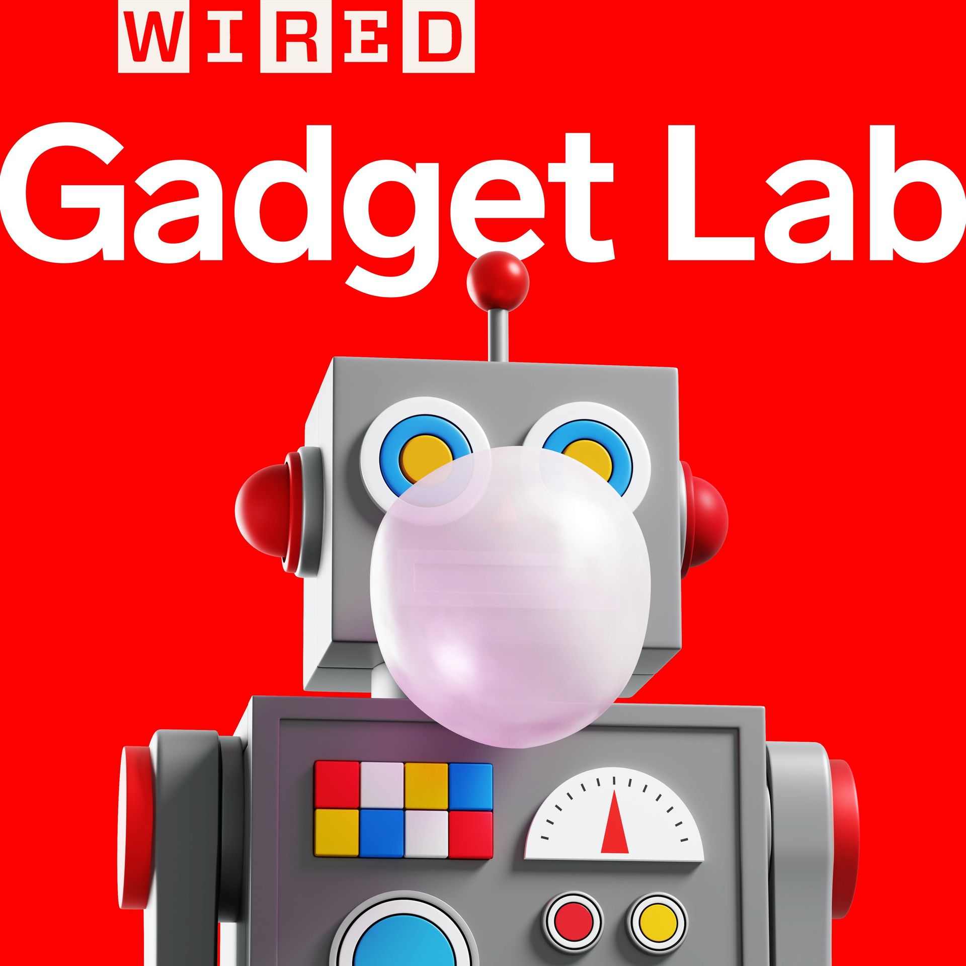 A robot is on the cover of the wired gadget lab