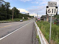 Route 611 in Bartonsville, PA, where J & A Elite offers services