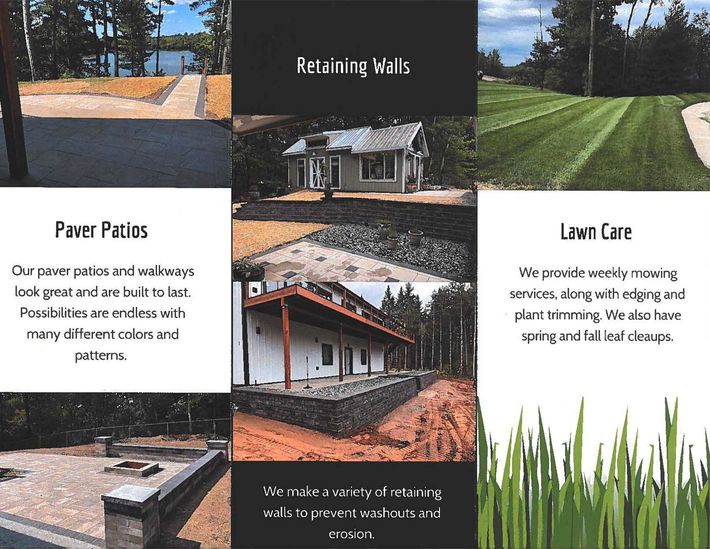 Gold Landscaping Brochure Side 2 — Eau Claire, WI — Gold Landscaping
