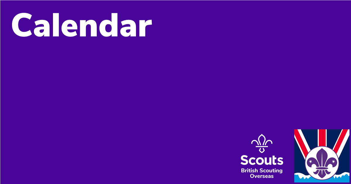 Calendar British Scouting Overseas