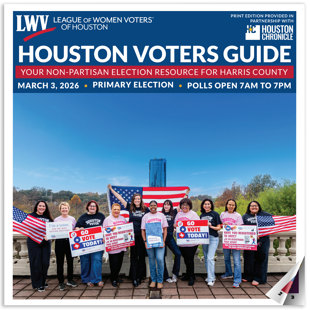LWVH 2025 Runoff Election Voters guide one pager