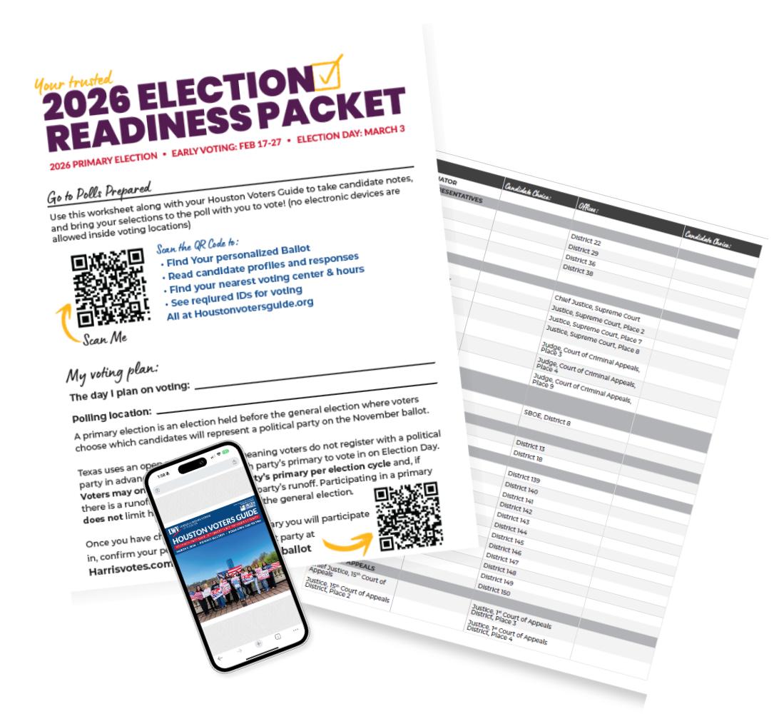 The 2026 LWVH Primary election readiness worksheet