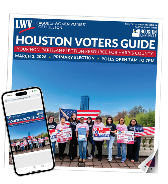 Houston Voters Guide document for December and jan runoff elections Houston Voters Guide document for December and jan runoff elections