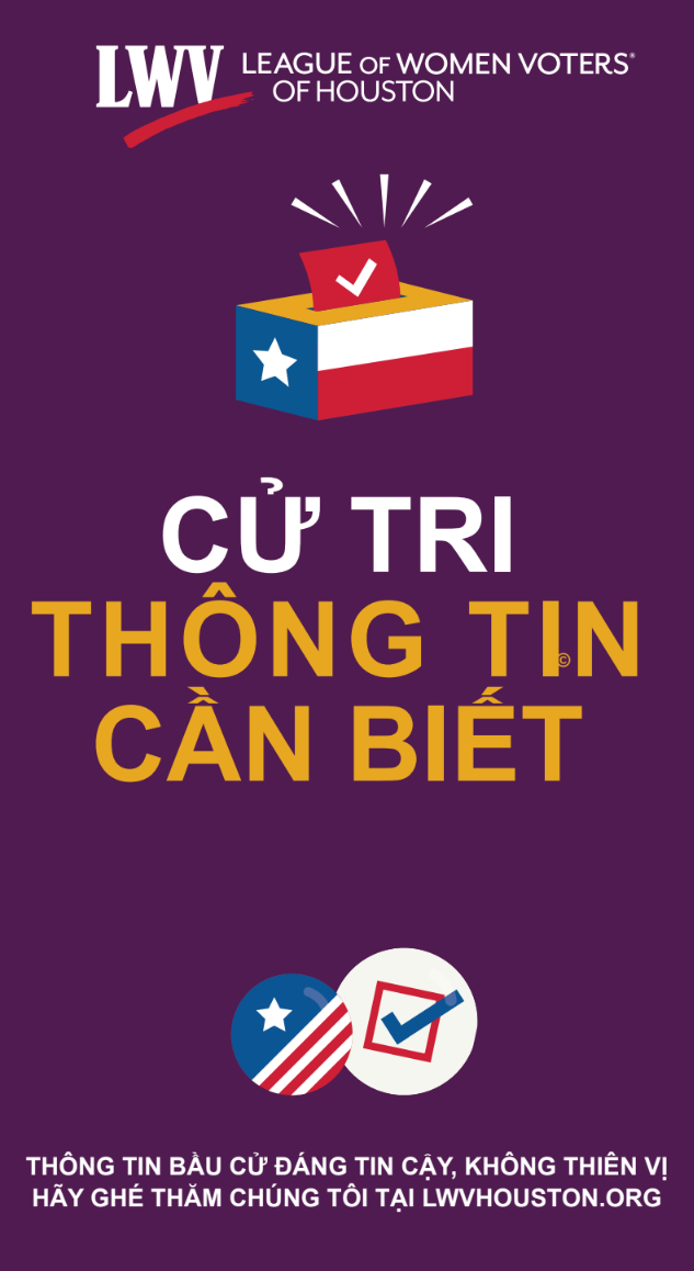 Voter FYI in Vietnamese by the League of Women Voters of Houston