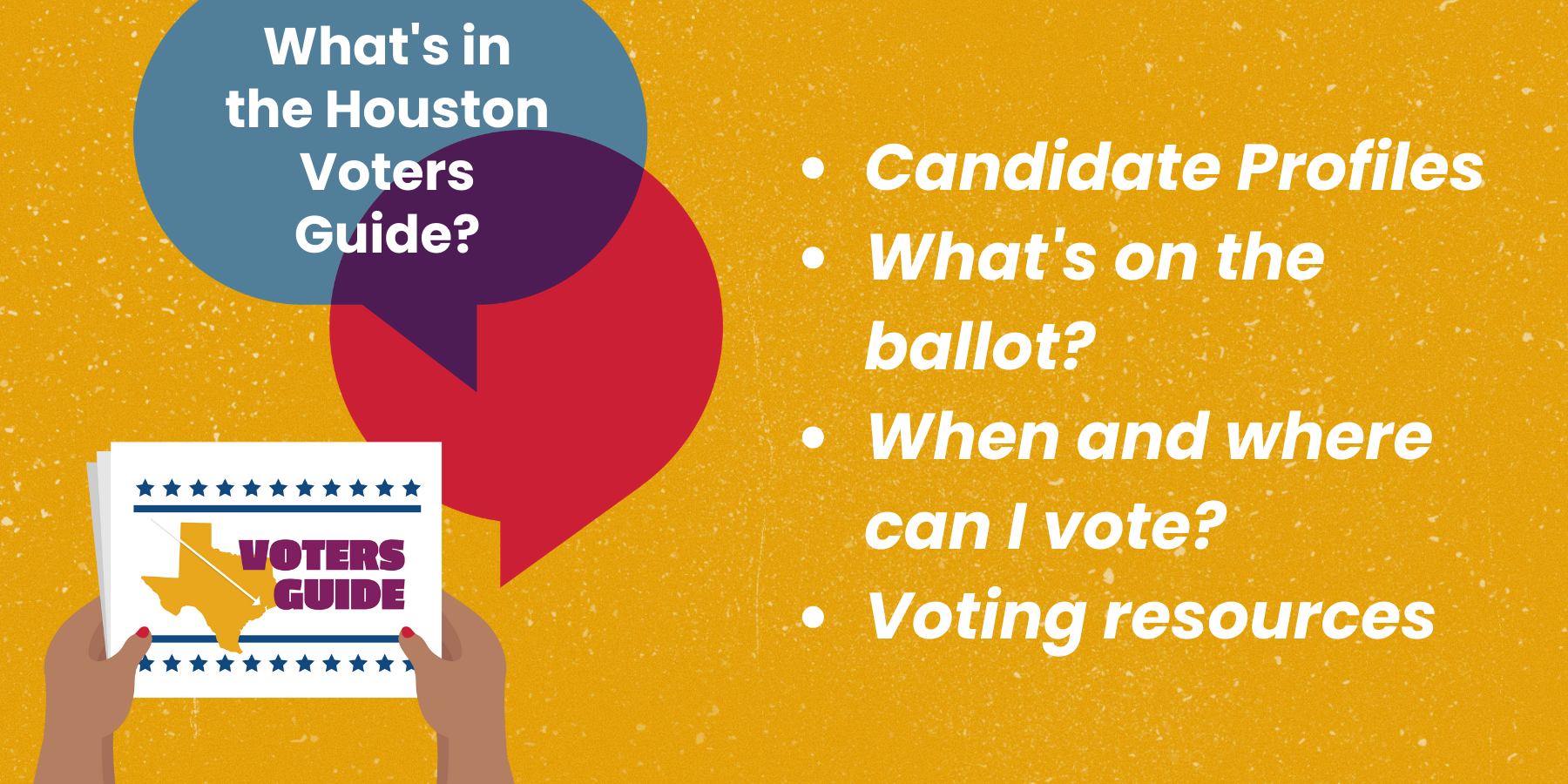A person is holding a voter 's guide in their hands.