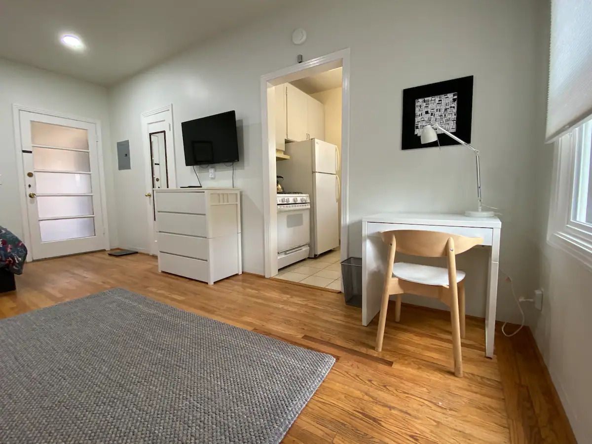 tv and desk