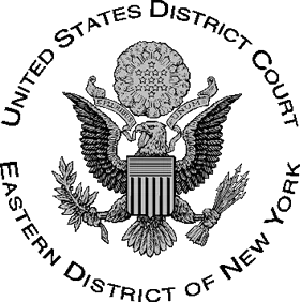 The seal of the united states district court eastern district of new york