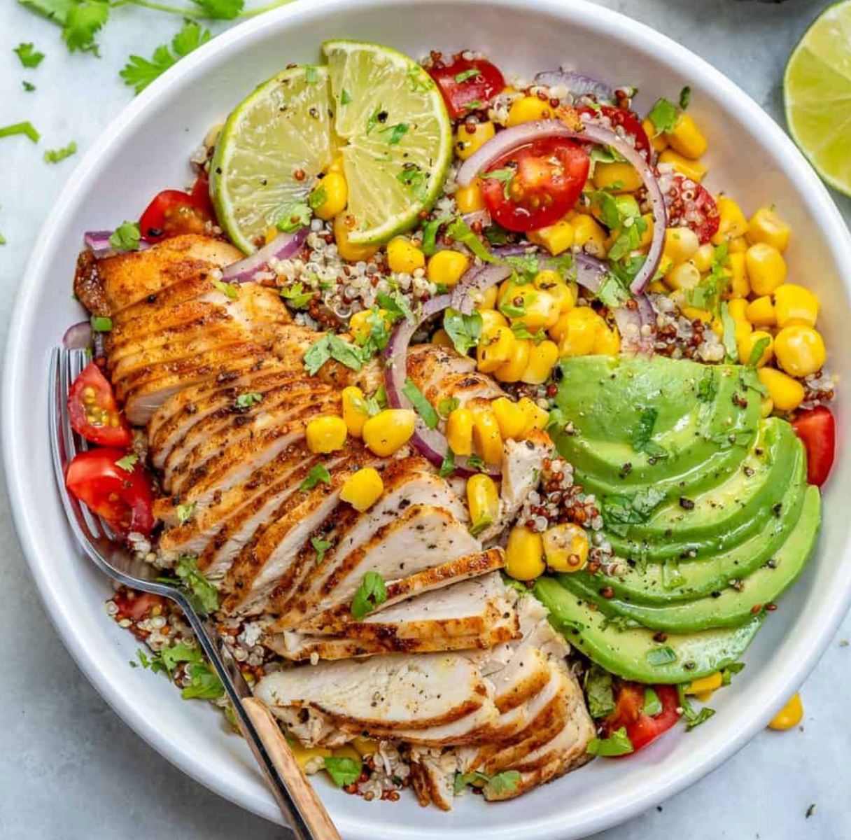 mexican grilled chicken bowl