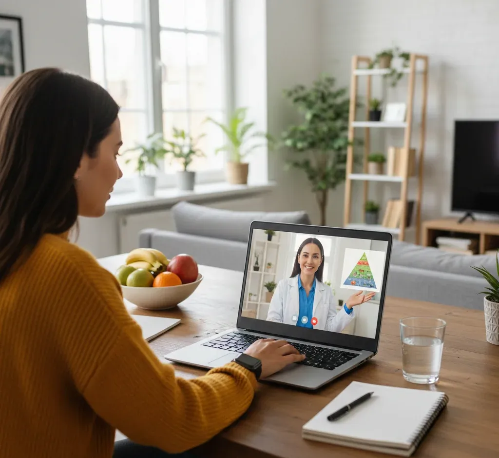 a woman preparing a nutritious shake