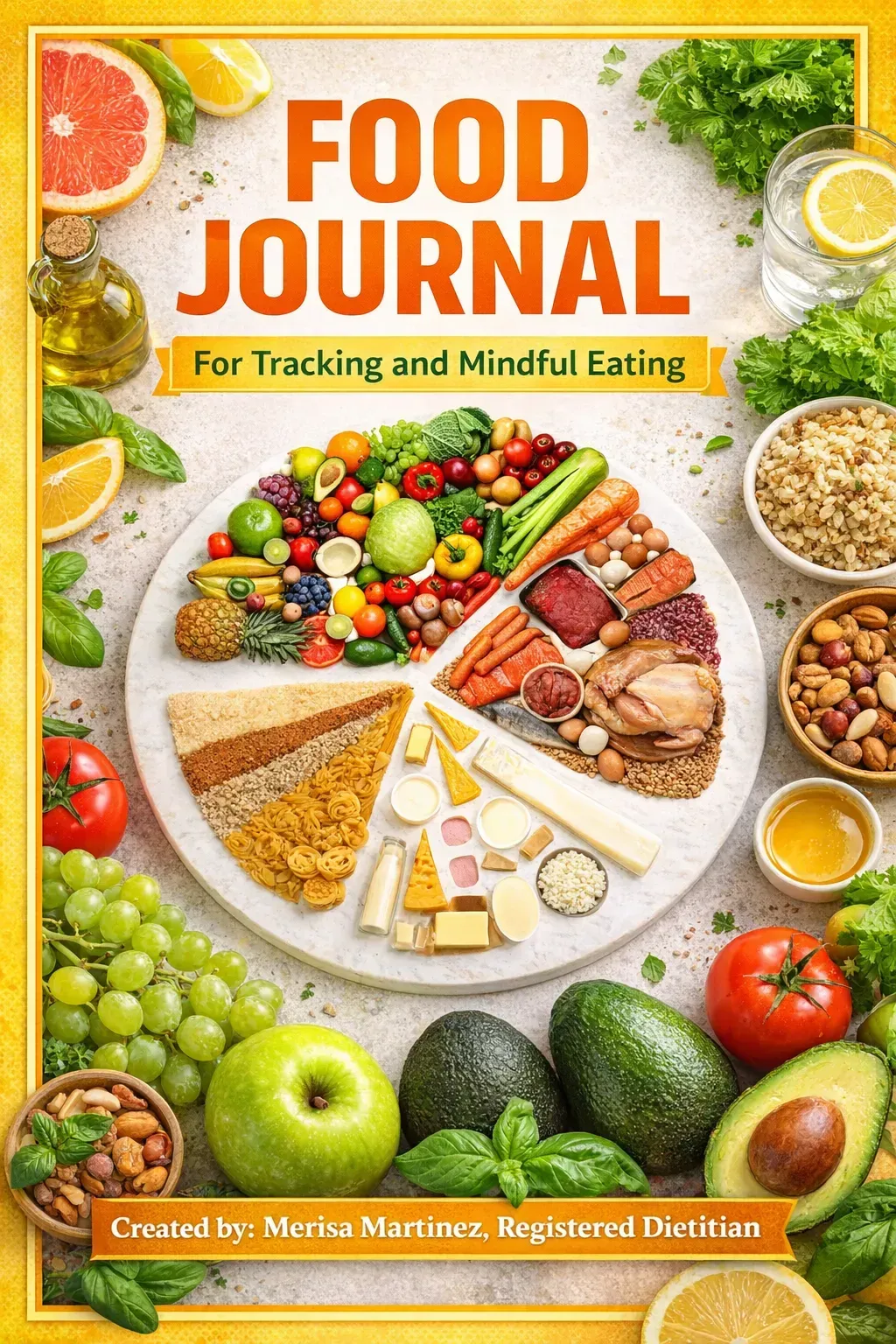 Food Journal: For Tracking and Mindful Eating