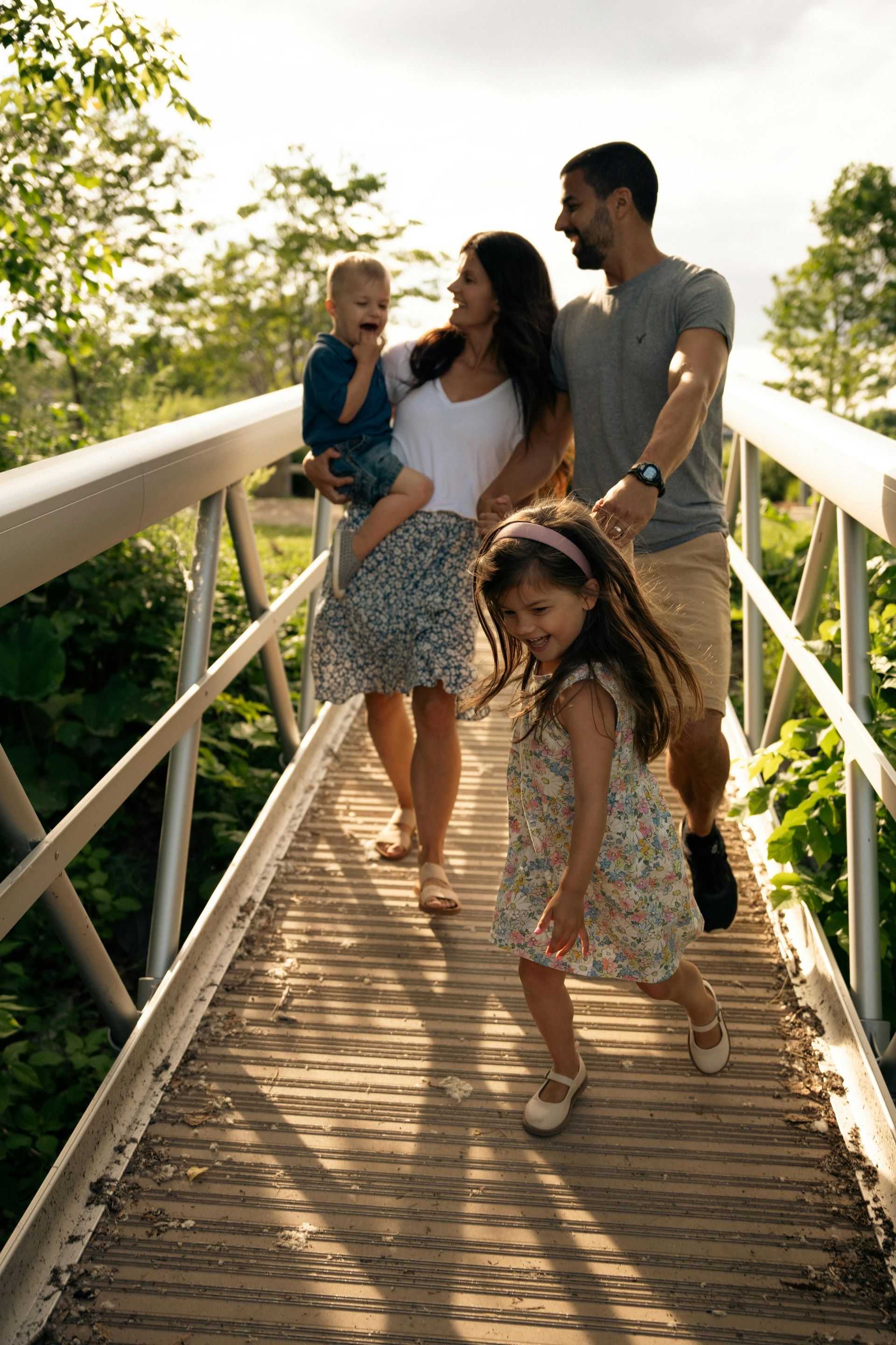 A lively happy family with proper family nutrition