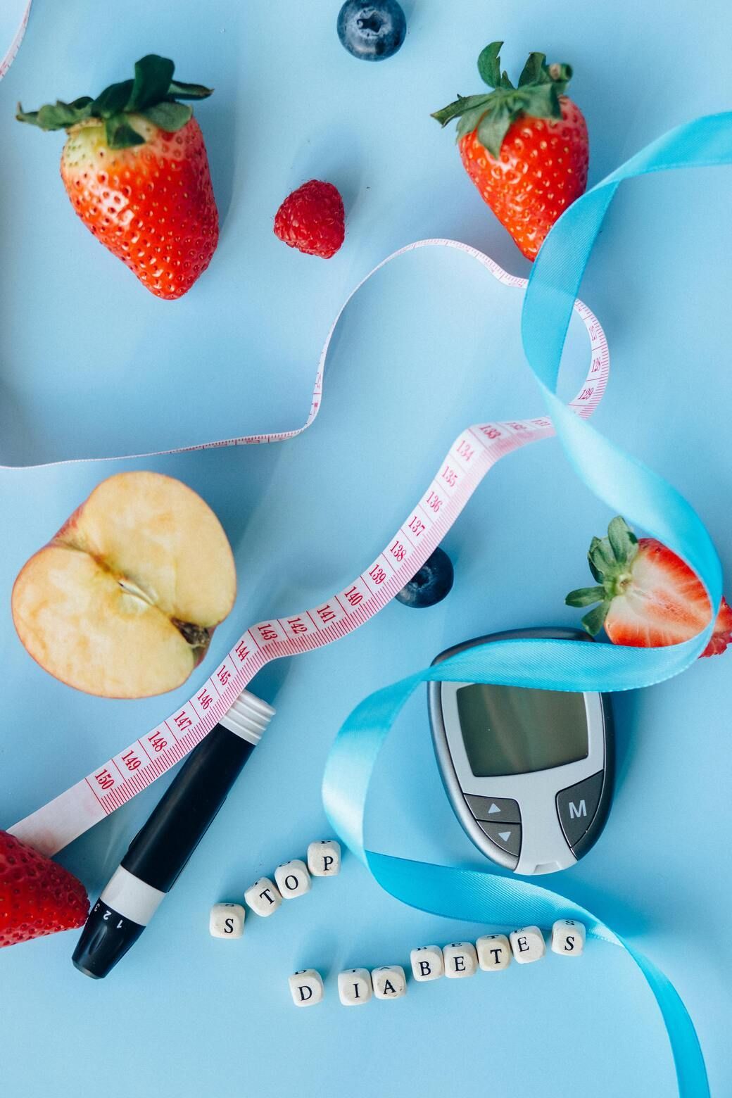 Diabetes management tools with fruits