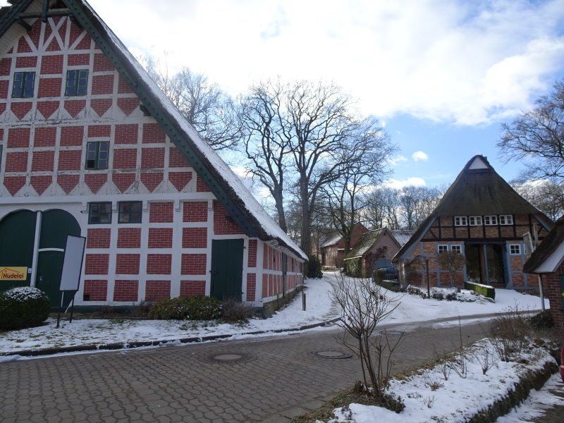 Fachwerkhäuser im Ortskern von Bliedersdorf